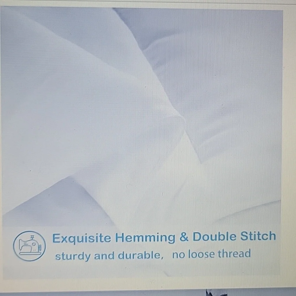 Easeland All Season White Queen quilted down comforter duvet insert 88x88